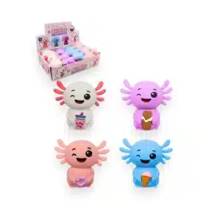 Kawaii axolotl anti-stress 10 cm assortis