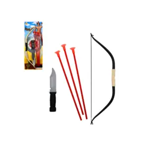 Arc indien 40 cm avec 3 flèches à ventouse