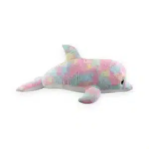 Peluche dauphin pastel 40 cm ultra douce multicolore pour professionnels