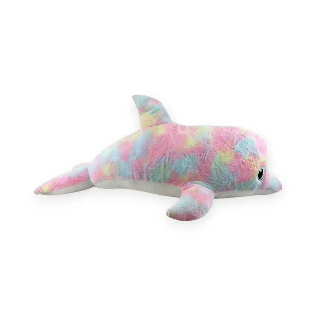 Peluche dauphin pastel 40 cm ultra douce multicolore pour professionnels