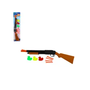 Fusil jouet 48 cm avec 4 flèches à ventouse et canards