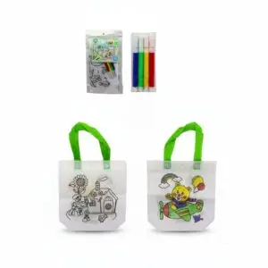 sac à colorier enfant avec 4 feutres activité créative
